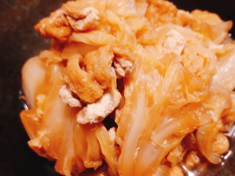 白菜の大量消費！白菜と油揚げの煮物